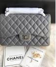 Сумка Jumbo Classic Lambskin Bag Grey